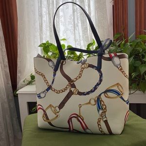 Lauren by Ralph Lauren shoulder bag, horse riding motif